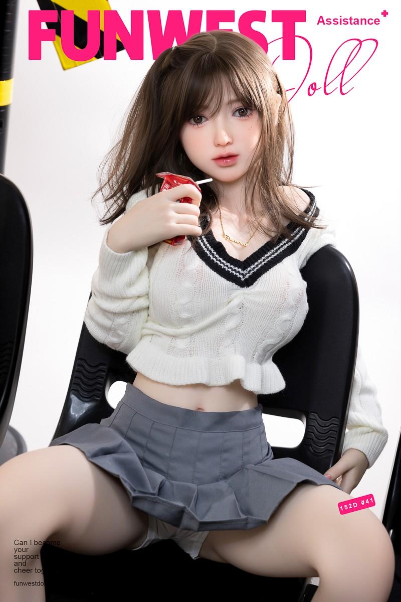 FunWest Doll 152cm (4ft9") Asian TPE Sex Doll – Slim & Tender Fantasy Girl - D-Cup - Amy
