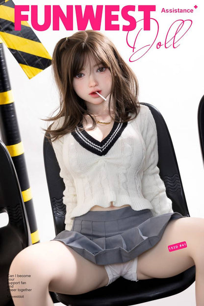 FunWest Doll 152cm (4ft9") Asian TPE Sex Doll – Slim & Tender Fantasy Girl - D-Cup - Amy