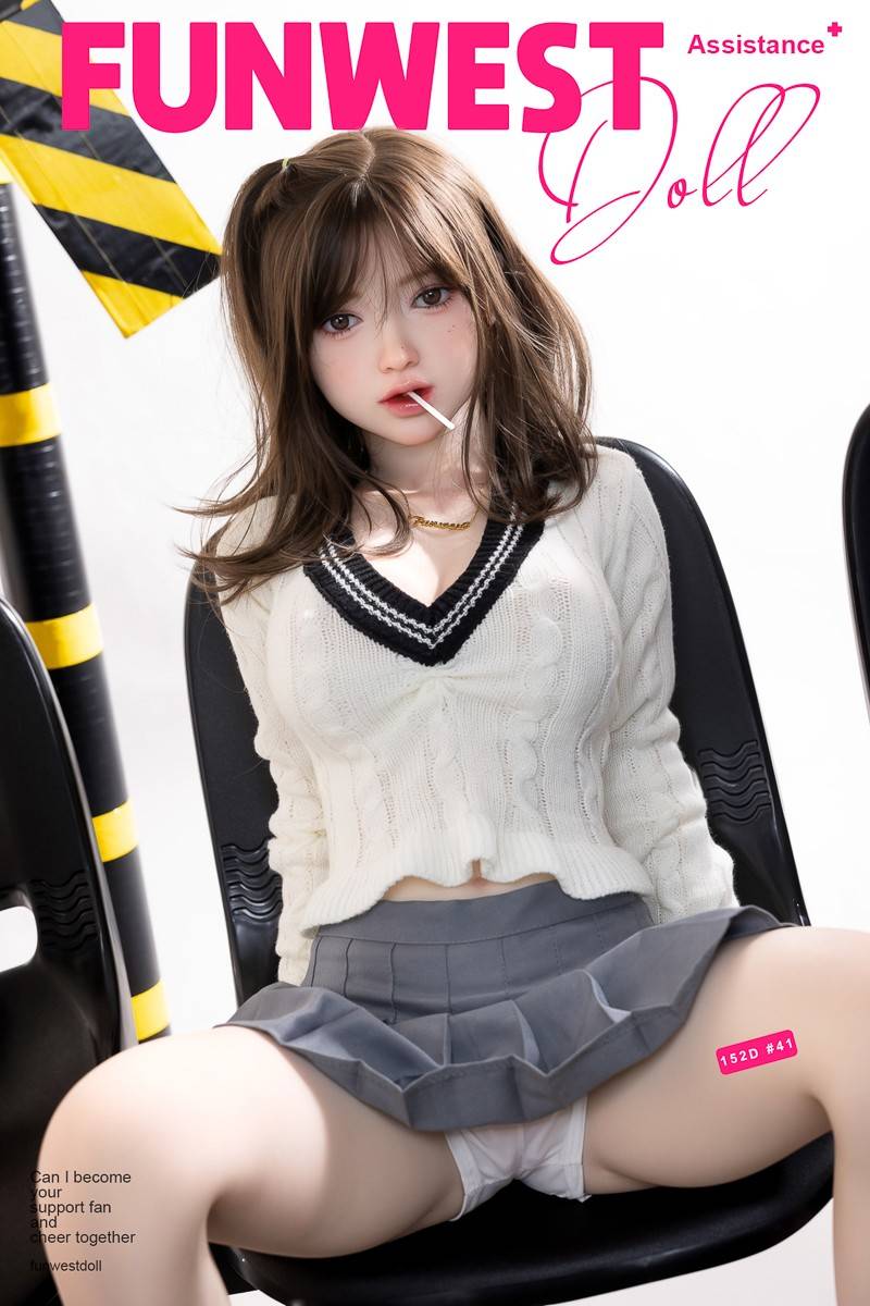 FunWest Doll 152cm (4ft9') D-Cup Asian TPE Sex Doll – Slim & Tender Fantasy Girl [EU Stock] - Amy