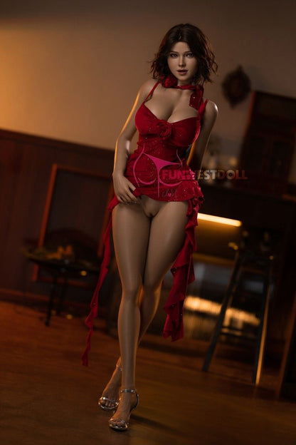 FunWest Doll 157cm (5f2") Lady in Red Silicone Sex Doll -  G-Cup - In Stock | US Only