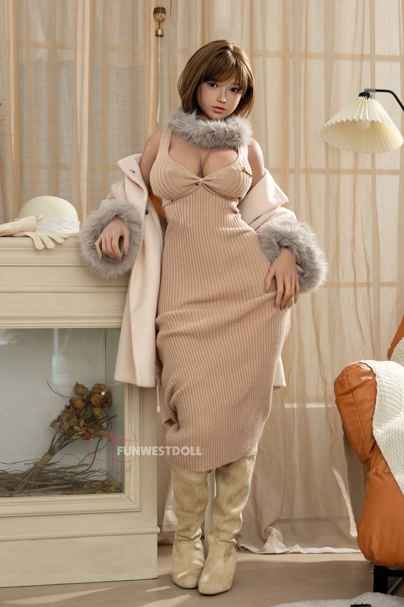 FunWest Doll 157cm (5ft2") Asian Skin Texture Version Silicone Sex Doll - G-Cup - Amy