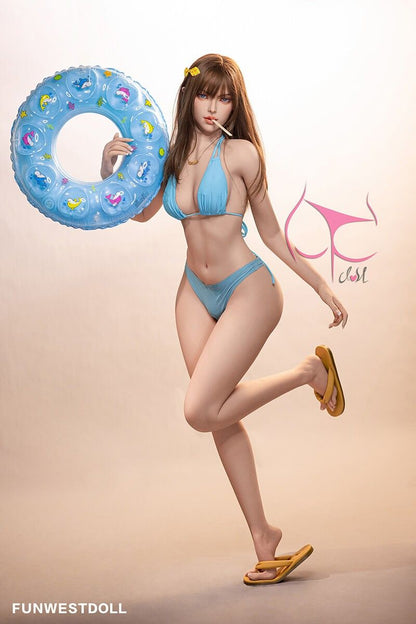 FunWest Doll 157cm (5ft2') C-Cup Big Booty Sex Doll with Small Breast - Lexie
