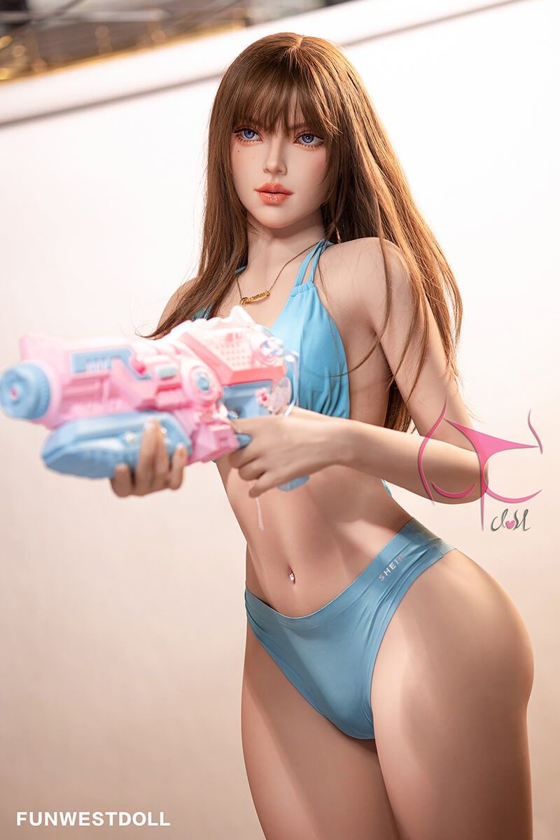 FunWest Doll 157cm (5ft2') C-Cup Big Booty Sex Doll with Small Breast - Lexie
