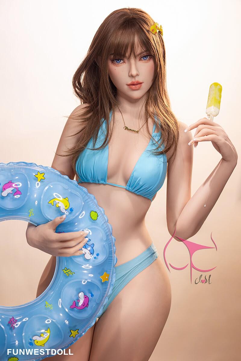 FunWest Doll 157cm (5ft2') C-Cup Big Booty Sex Doll with Small Breast - Lexie