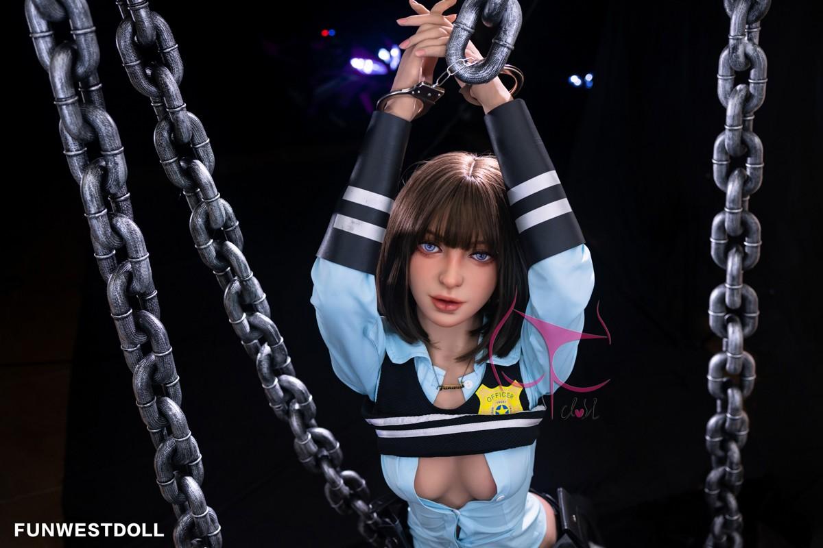 FunWest Doll 157cm (5ft2') C-Cup Life Like Asian Sex Doll with Tiny Breasts - Eudora