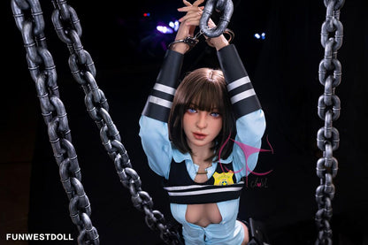 FunWest Doll 157cm (5ft2') C-Cup Life Like Asian Sex Doll with Tiny Breasts - Eudora