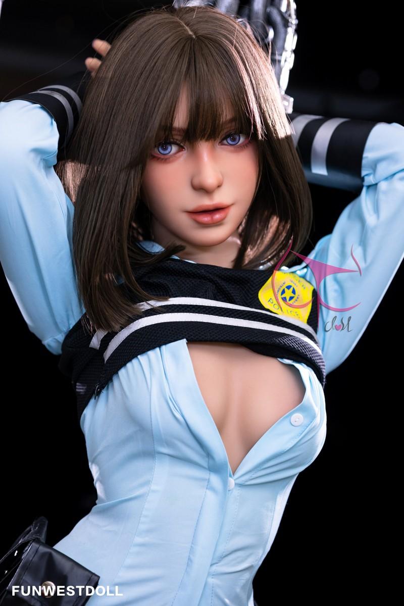 FunWest Doll 157cm (5ft2') C-Cup Life Like Asian Sex Doll with Tiny Breasts - Eudora