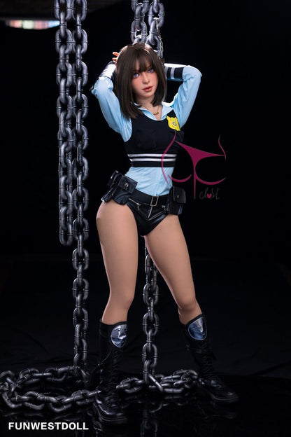 FunWest Doll 157cm (5ft2') C-Cup Life Like Asian Sex Doll with Tiny Breasts - Eudora