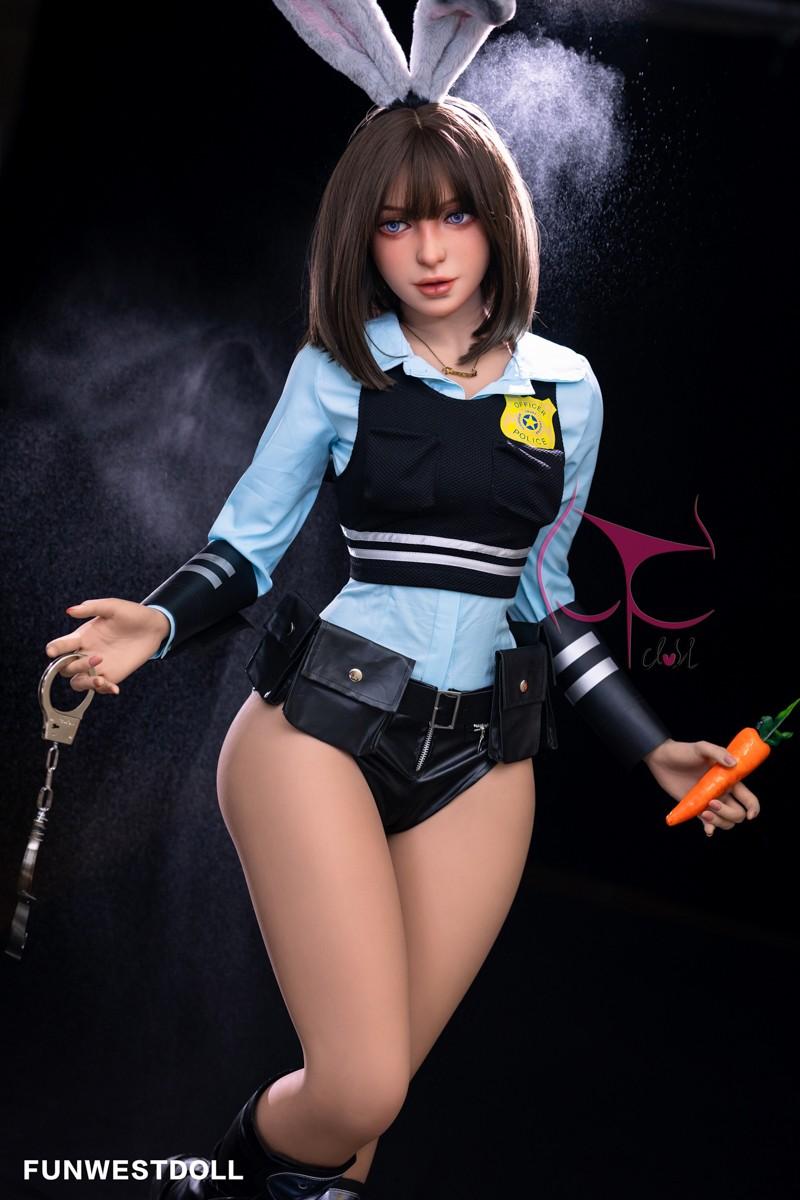 FunWest Doll 157cm (5ft2') C-Cup Life Like Asian Sex Doll with Tiny Breasts - Eudora