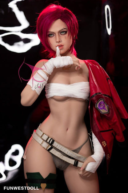 FunWest Doll 157cm (5ft2”) C-Cup - Redhead Cosplay TPE Sex Doll - In Stock | US Only