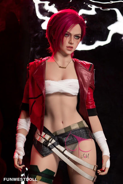 FunWest Doll 157cm (5ft2”) C-Cup - Redhead Cosplay TPE Sex Doll - In Stock | US Only