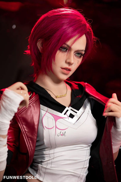 FunWest Doll 157cm (5ft2”) C-Cup - Redhead Cosplay TPE Sex Doll - In Stock | US Only