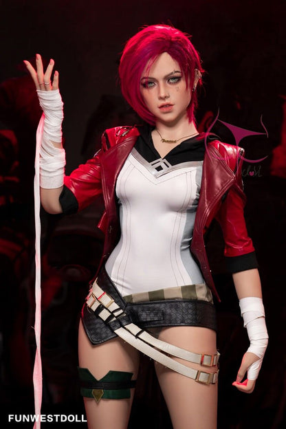 FunWest Doll 157cm (5ft2”) C-Cup - Redhead Cosplay TPE Sex Doll - In Stock | US Only