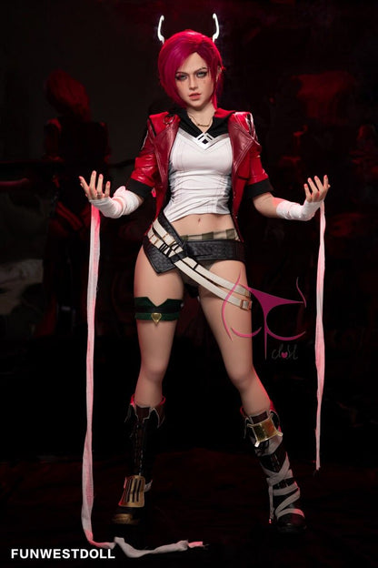 FunWest Doll 157cm (5ft2”) C-Cup - Redhead Cosplay TPE Sex Doll - In Stock | US Only