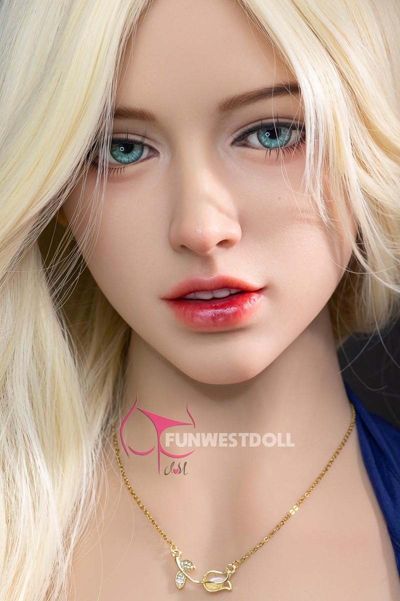 FunWest Doll 157cm (5ft2') G-Cup Best Blonde TPE Sex Doll with Hourglass Body - Chloe