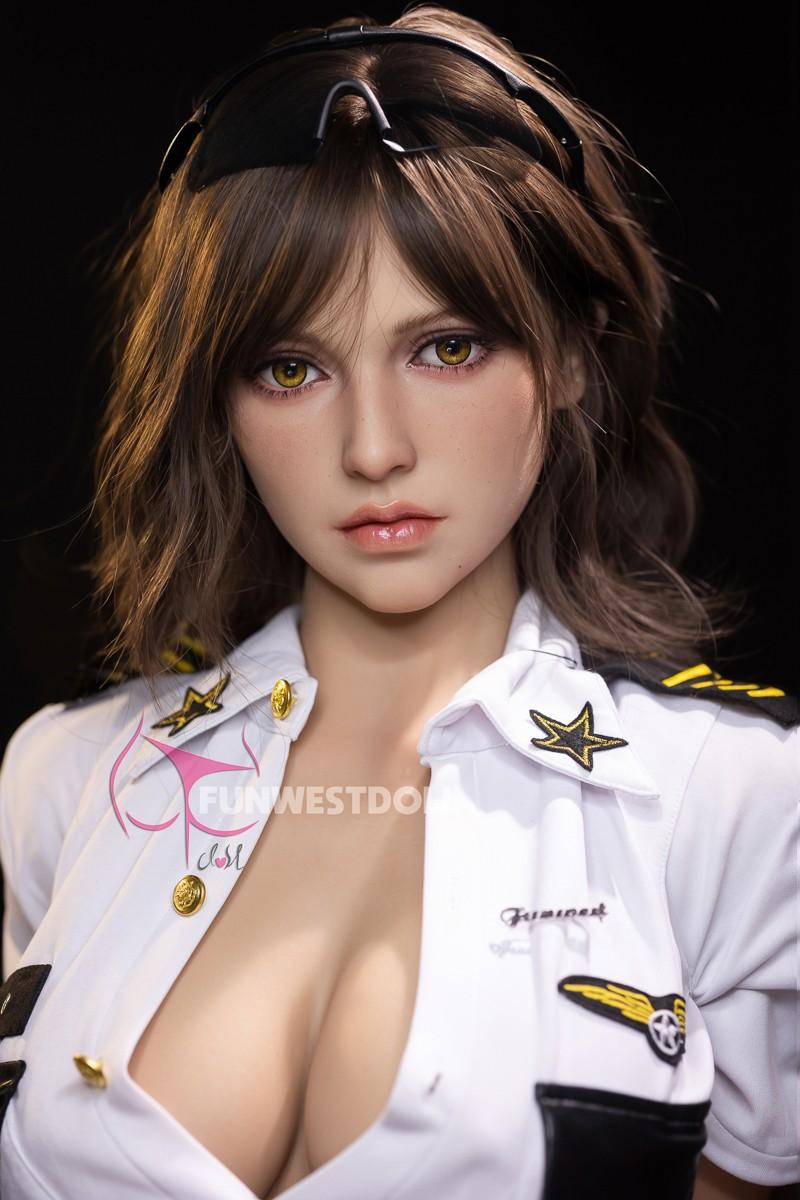 FunWest Doll 157cm (5ft2') G-Cup Curvy Life Like TPE Sex Doll with Big Boobs - Bella