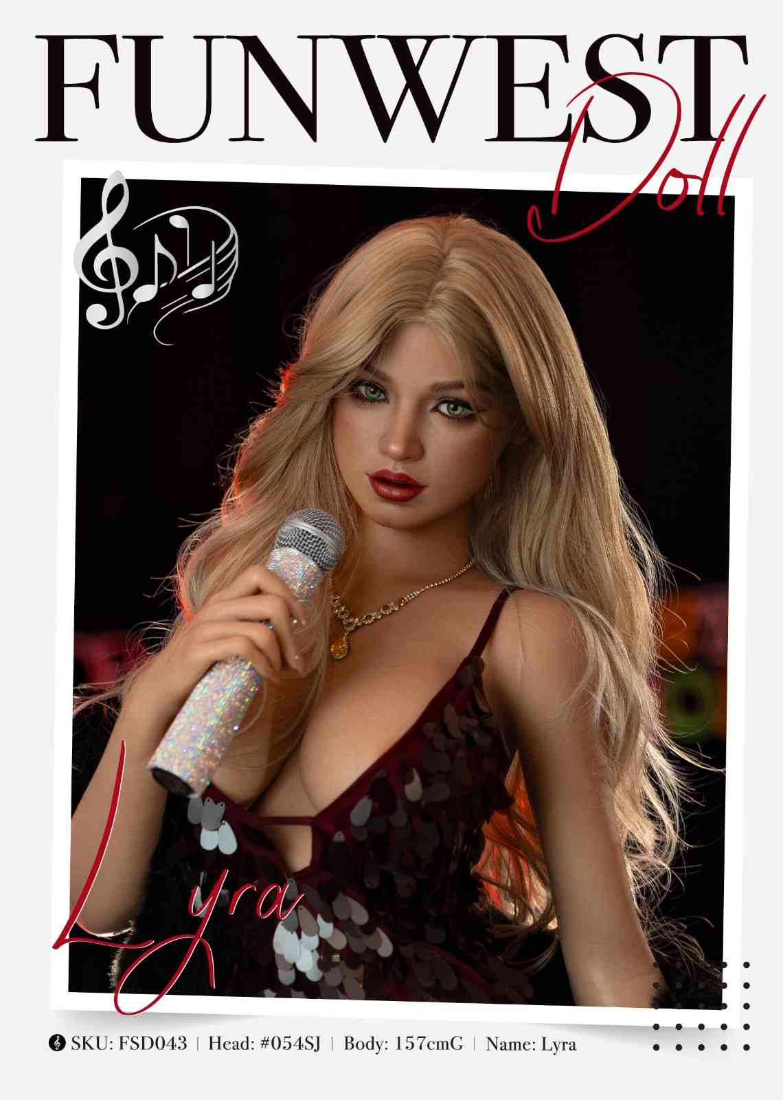 FunWest Doll 157cm (5ft2") TPE Sex Doll - G-Cup - European Lyra