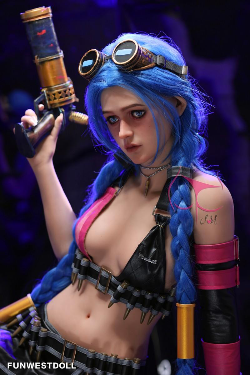 FunWest Doll 159cm (5ft2') A-Cup Jinx Cosplay Premium Tpe Sex Doll - Assos