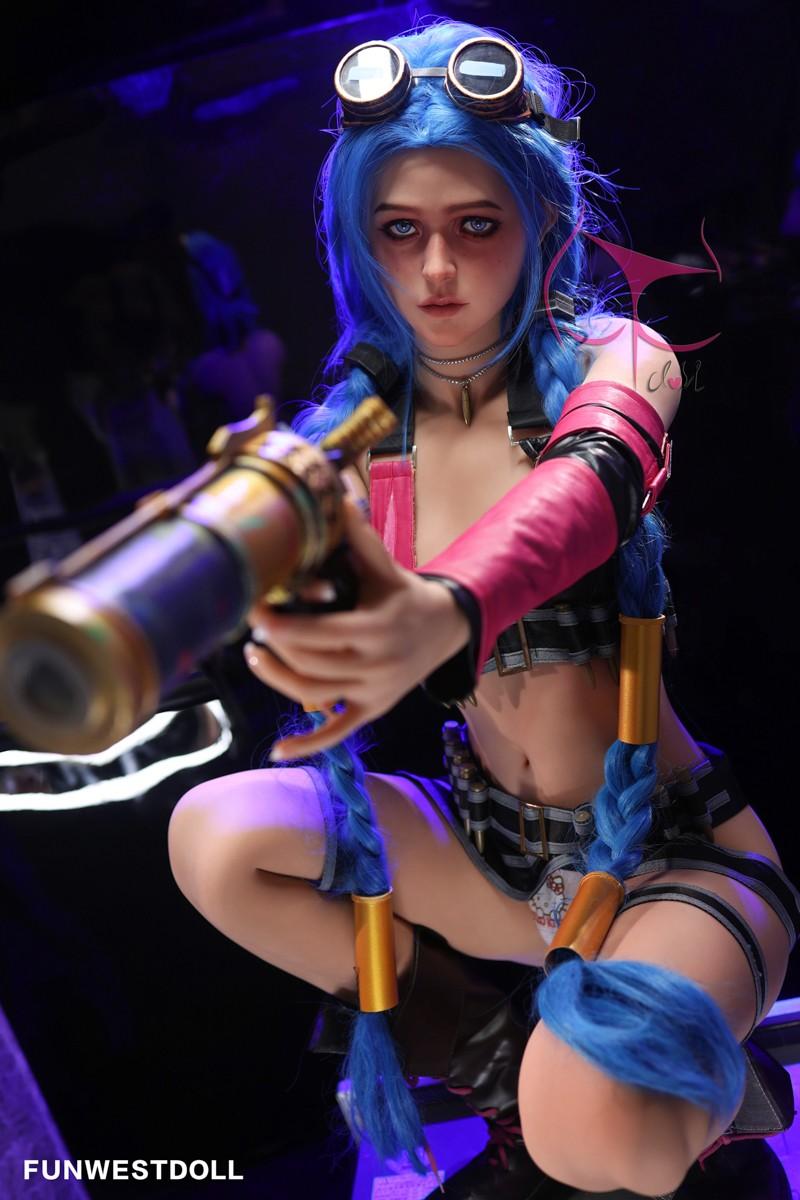 FunWest Doll 159cm (5ft2') A-Cup Jinx Cosplay Premium Tpe Sex Doll - Assos