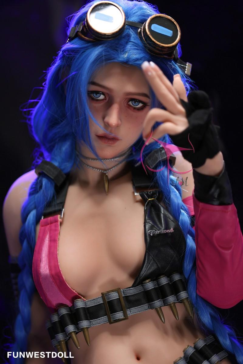 FunWest Doll 159cm (5ft2') A-Cup Jinx Cosplay Premium Tpe Sex Doll - Assos