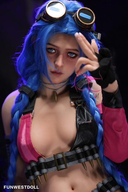FunWest Doll 159cm (5ft2") A-Cup Jinx Cosplay Premium Tpe Sex Doll - Assos - In Stock | USA