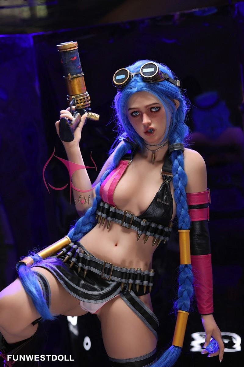 FunWest Doll 159cm (5ft2') A-Cup Jinx Cosplay Premium Tpe Sex Doll [EU Stock] - Assos