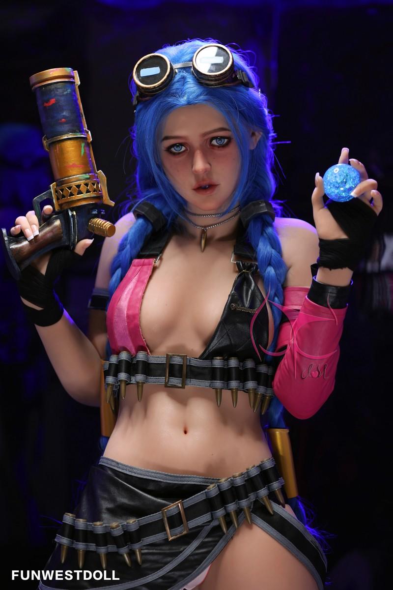 FunWest Doll 159cm (5ft2') A-Cup Jinx Cosplay Premium Tpe Sex Doll [EU Stock] - Assos