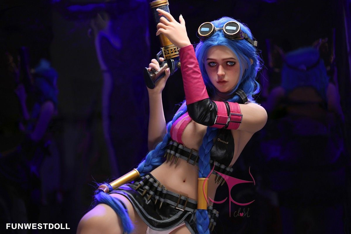 FunWest Doll 159cm (5ft2') A-Cup Jinx Cosplay Premium Tpe Sex Doll [EU Stock] - Assos