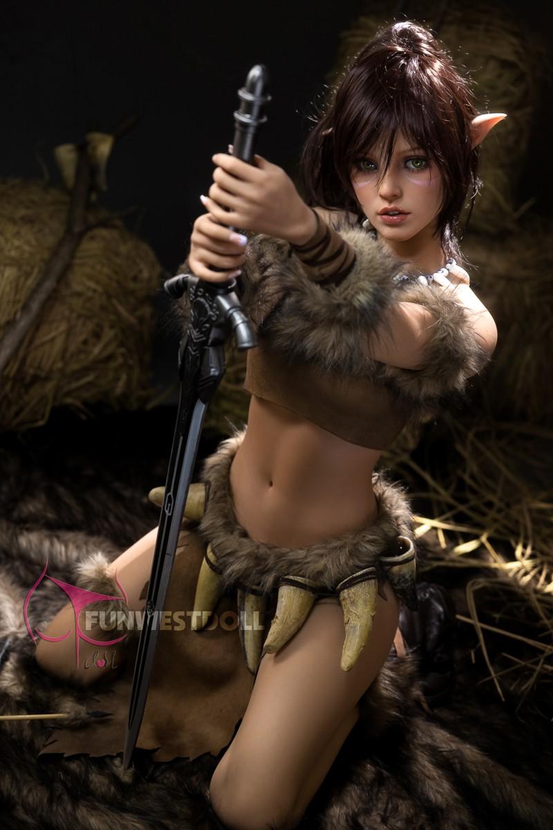 FunWest Doll 159cm (5ft2') A-Cup Realistic Elf Sex Doll - Kylie