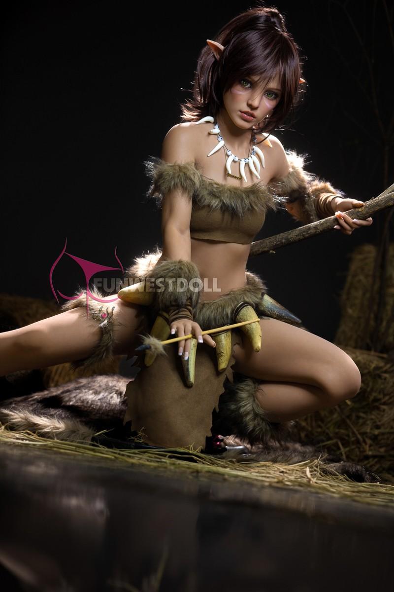 FunWest Doll 159cm (5ft2') A-Cup Realistic Elf Sex Doll - Kylie