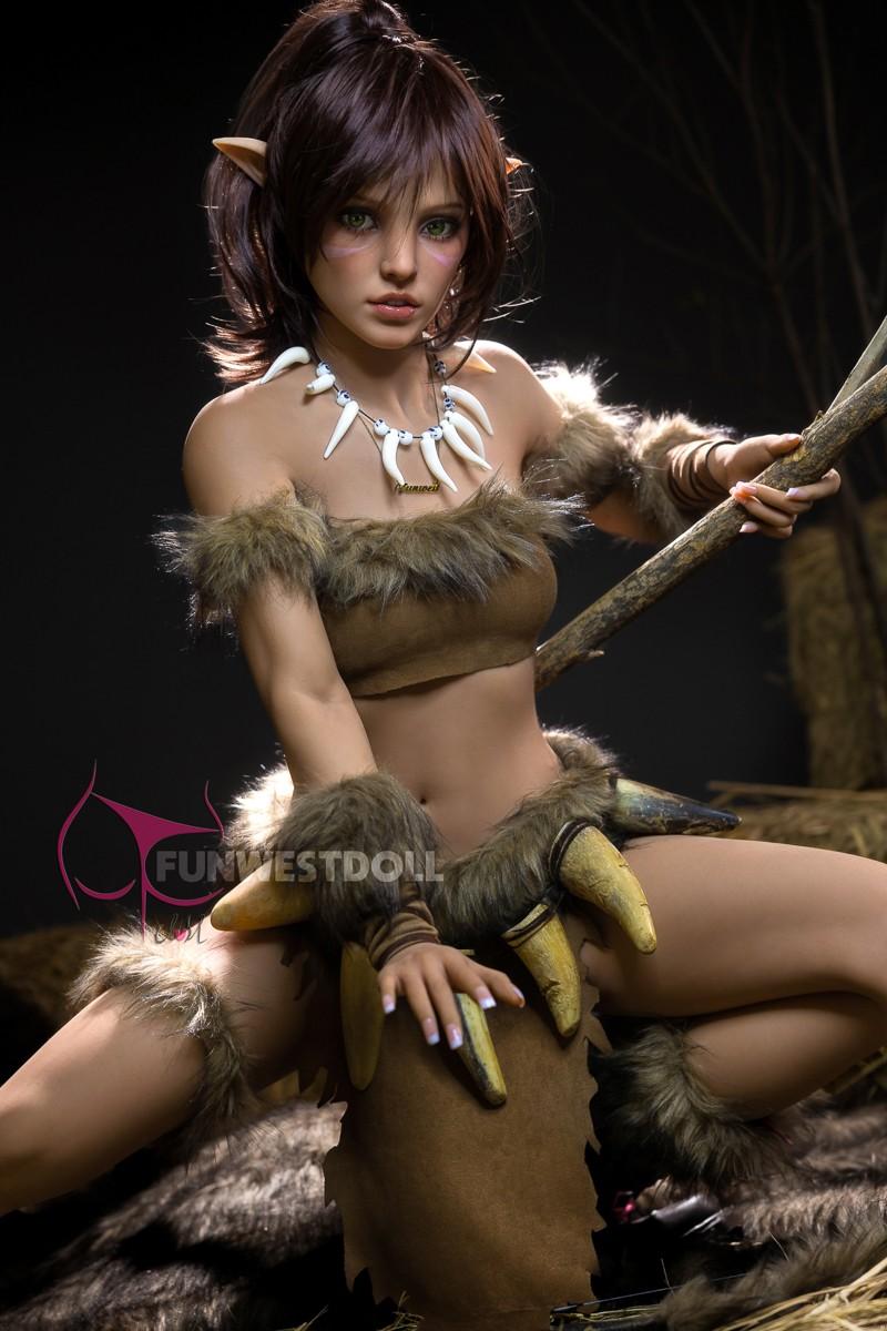 FunWest Doll 159cm (5ft2') A-Cup Realistic Elf Sex Doll - Kylie