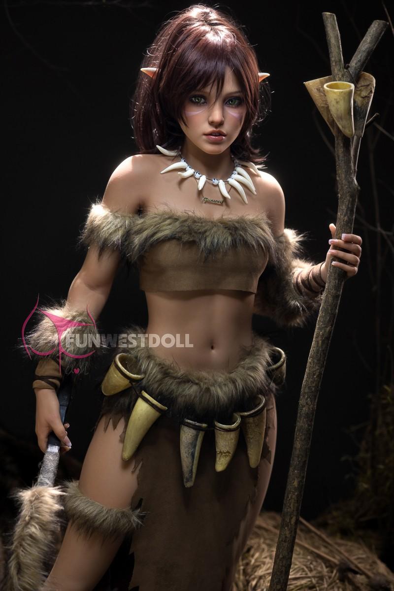 FunWest Doll 159cm (5ft2') A-Cup Realistic Elf Sex Doll - Kylie