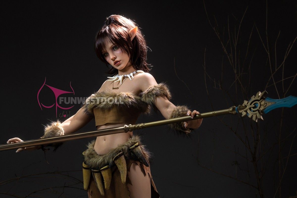FunWest Doll 159cm (5ft2') A-Cup Realistic Elf Sex Doll - Kylie