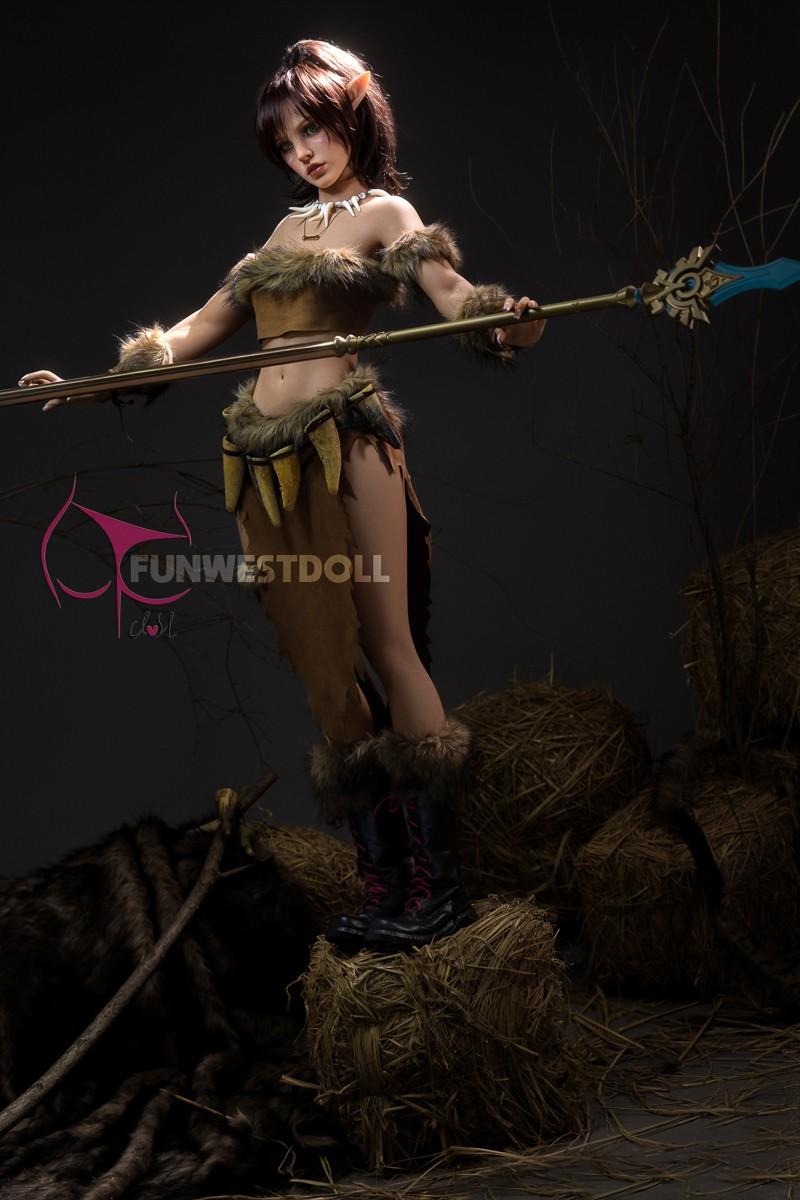 FunWest Doll 159cm (5ft2') A-Cup Realistic Elf Sex Doll - Kylie