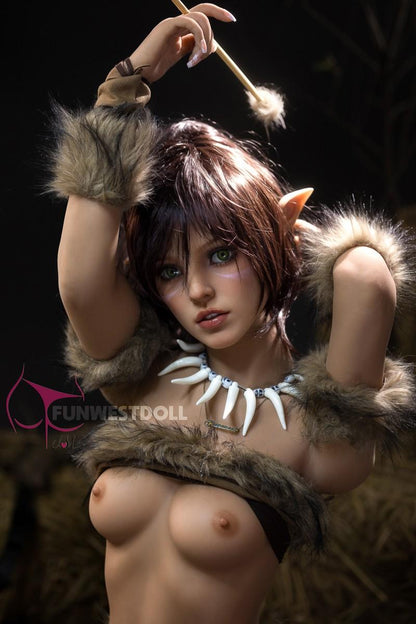 FunWest Doll 159cm (5ft2') A-Cup Realistic Elf Sex Doll - Kylie
