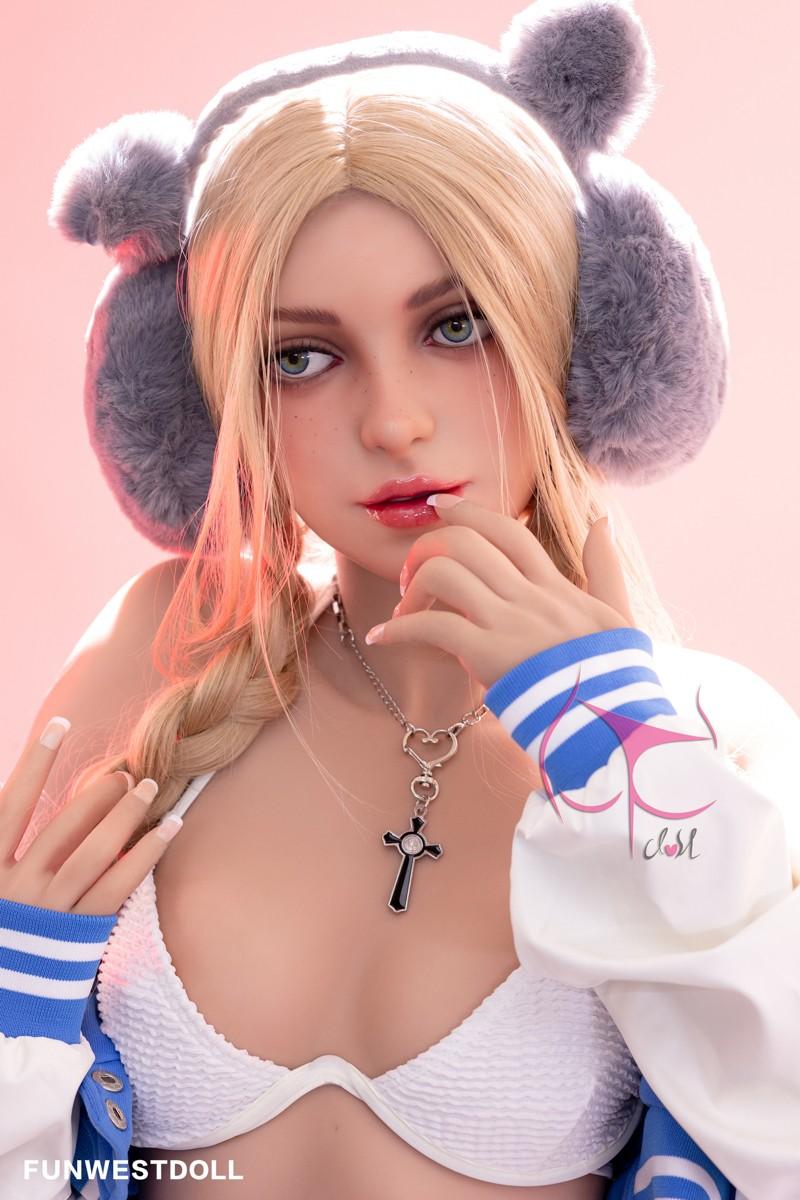 FunWest Doll 159cm (5ft2') A-Cup Small Tits Irish Blonde Tpe SexDoll - In Stock | US Only