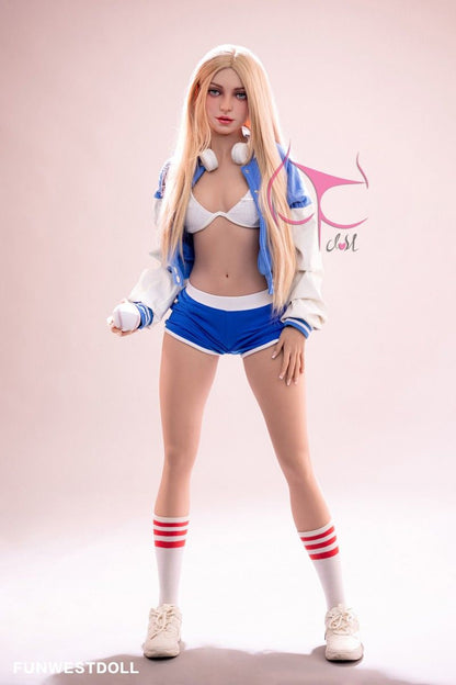 FunWest Doll 159cm (5ft2') A-Cup Small Tits Irish Blonde Tpe SexDoll - In Stock | US Only