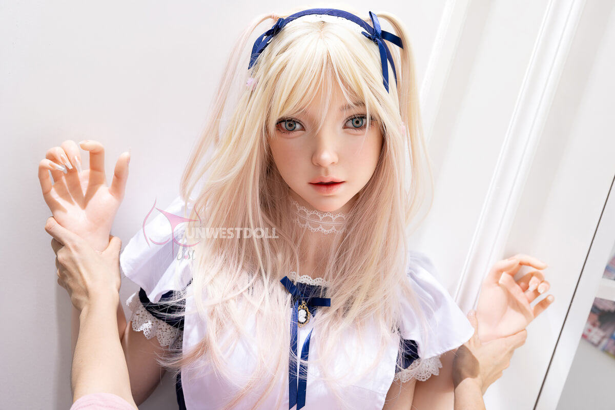 FunWest Doll 159cm (5ft2') A-Cup Tender Asian Fantasy Beauty Blonde Silicone Sex Doll