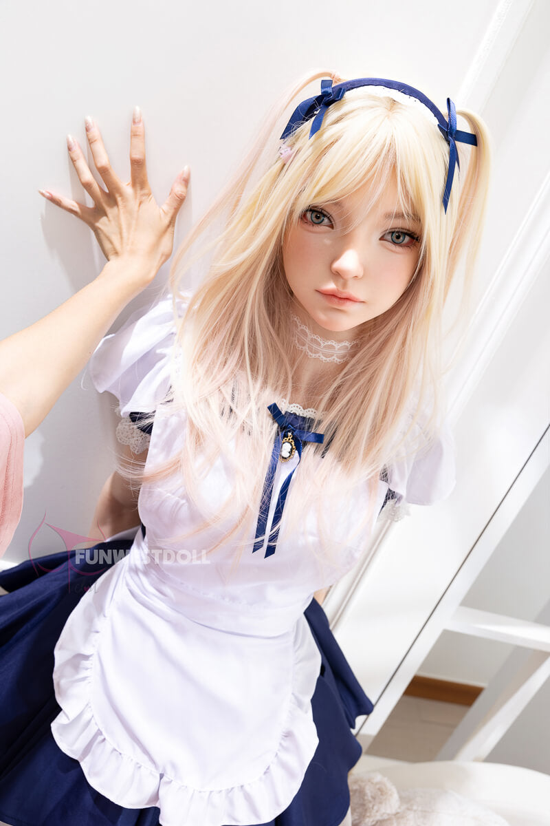 FunWest Doll 159cm (5ft2') A-Cup Tender Asian Fantasy Beauty Blonde Silicone Sex Doll