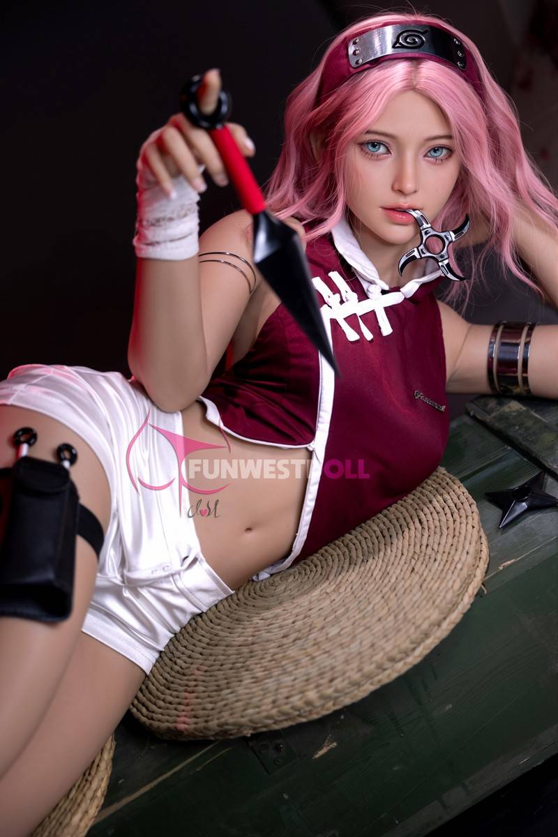 FunWest Doll 159cm (5ft2') A-Cup Wonderland Pink Hair Anime Sex Doll [EU Stock] - Alice