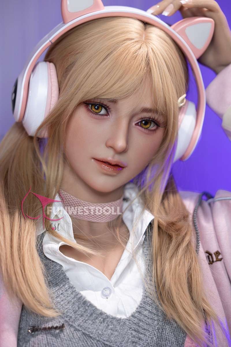 FunWest Doll 159cm (5ft2") Blonde Gamer TPE Sex Doll – Exquisite Asian - A-Cup - In Stock | US Only