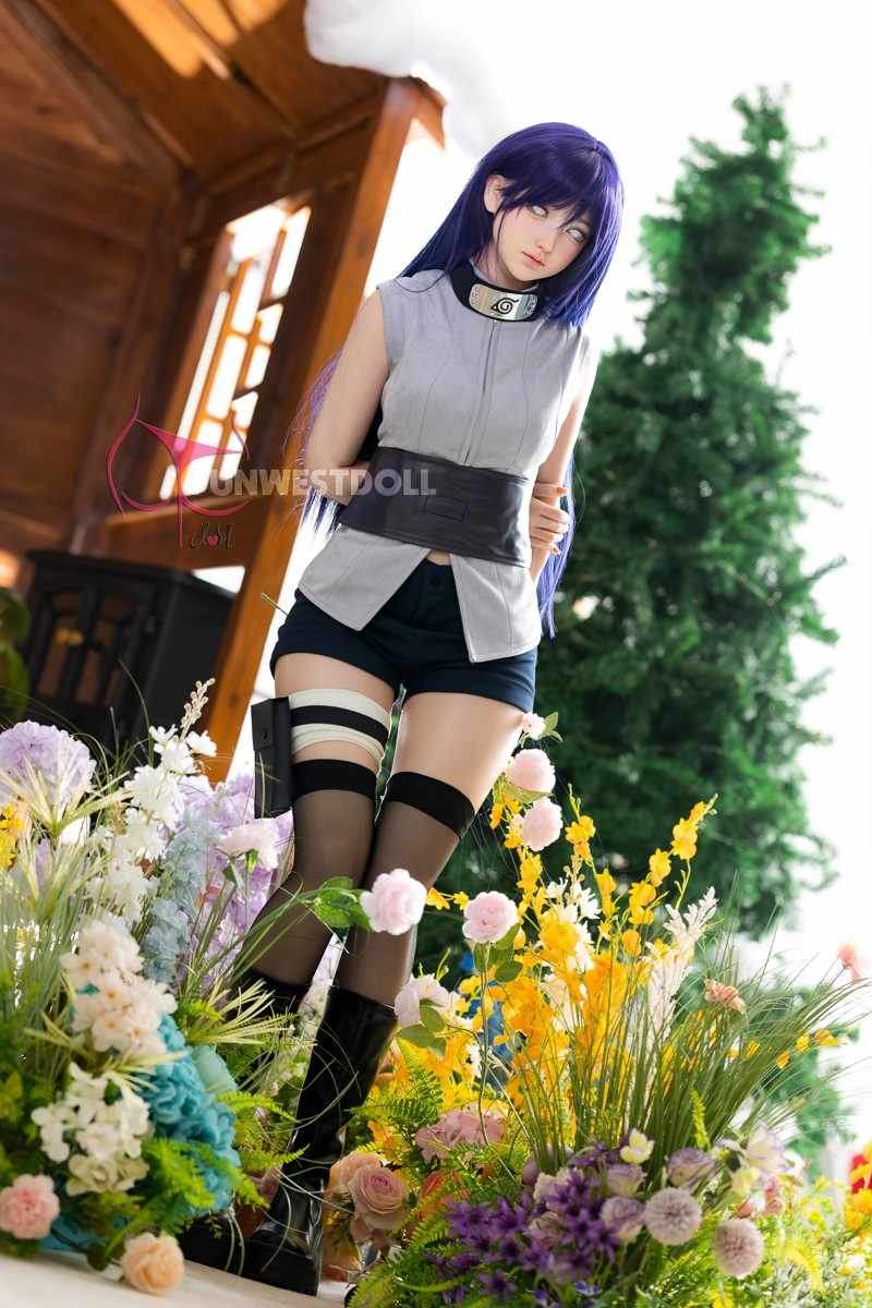 FunWest Doll 159cm (5ft2") Hinata Hyūga Silicone Sex Doll – Fantasy Cosplay - A-Cup - In Stock | US Only