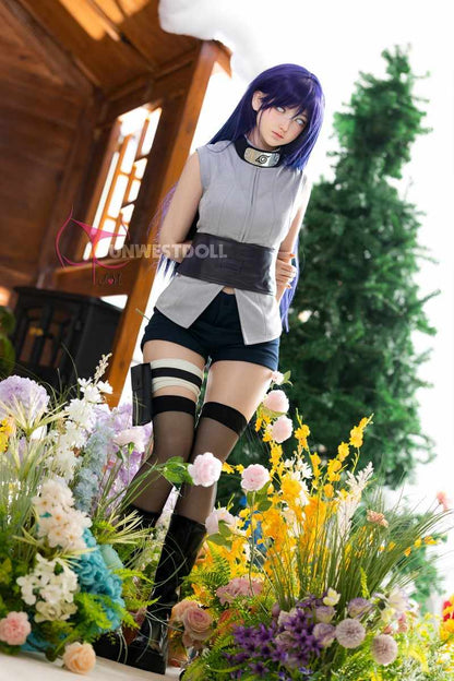 FunWest Doll 159cm (5ft2") Hinata Hyūga Silicone Sex Doll – Fantasy Cosplay - A-Cup - In Stock | US Only