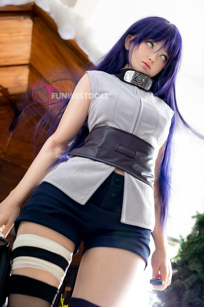 FunWest Doll 159cm (5ft2") Hinata Hyūga Silicone Sex Doll – Fantasy Cosplay - A-Cup - In Stock | US Only
