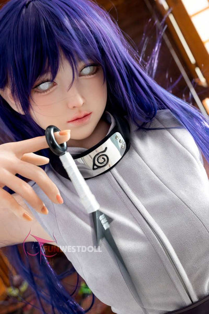FunWest Doll 159cm (5ft2") Hinata Hyūga Silicone Sex Doll – Fantasy Cosplay - A-Cup - In Stock | US Only