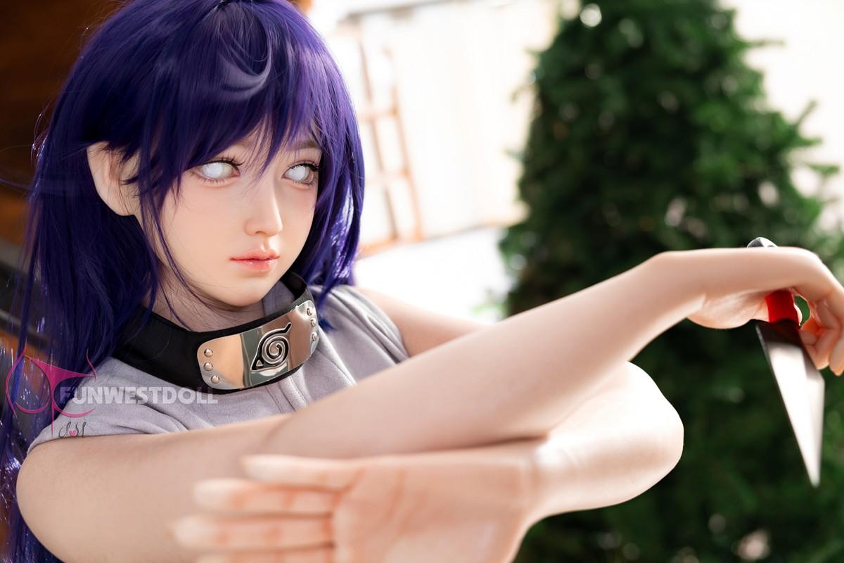 FunWest Doll 159cm (5ft2") Hinata Hyūga Silicone Sex Doll – Fantasy Cosplay - A-Cup - In Stock | US Only