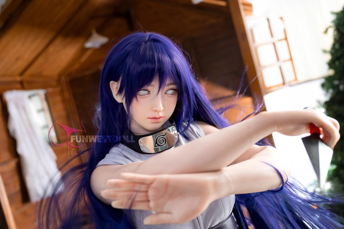 FunWest Doll 159cm (5ft2") Hinata Hyūga Silicone Sex Doll – Fantasy Cosplay - A-Cup - In Stock | US Only