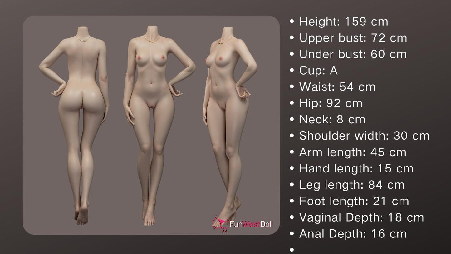 FunWest Doll 159cm (5ft2") Slim Latin Fantasy Silicone Sex Doll – A-Cup - Sophiemina - In Stock | EU Only