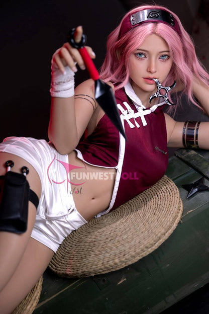 FunWest Doll 159cm (5ft2") Wonderland Pink Hair Anime Sex Doll - A-Cup - Alice - In Stock USA