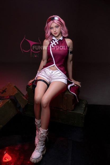 FunWest Doll 159cm (5ft2") Wonderland Pink Hair Anime Sex Doll - A-Cup - Alice - In Stock USA